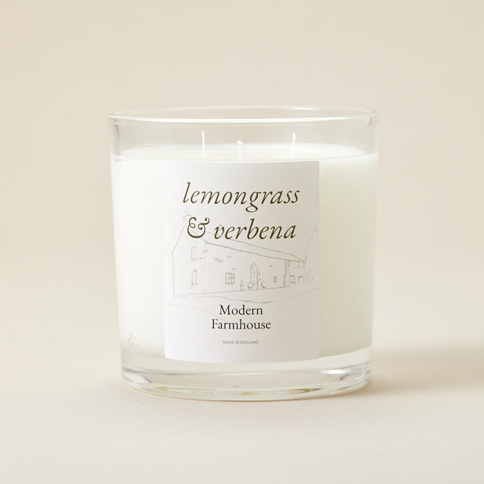 Modern Farmhouse candle - Lemongrass & Verbena (large)