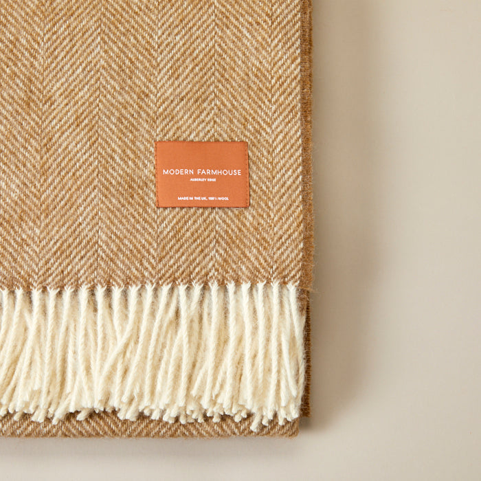Modern Farmhouse Throw - Brown
