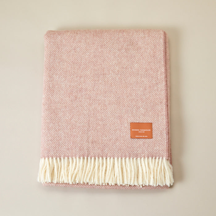 Modern Farmhouse Throw - Pink
