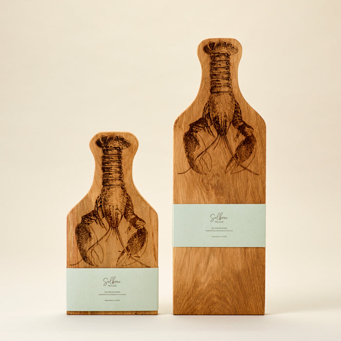 Oak serving board M - Lobster