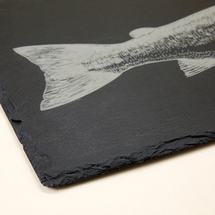 Slate table runner - Fish