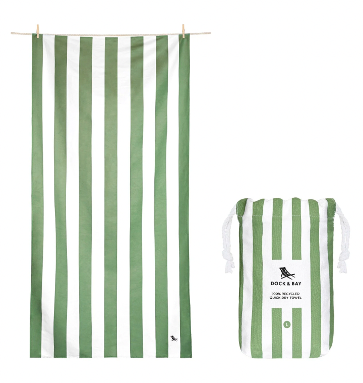 Dock & Bay towel - olive