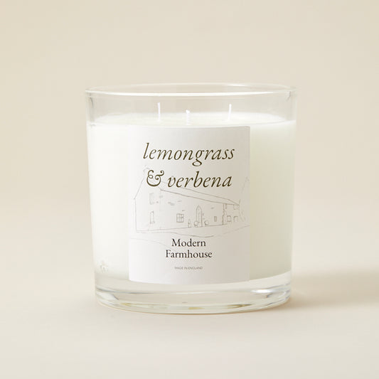 Modern Farmhouse candle - Lemongrass & Verbena (large)