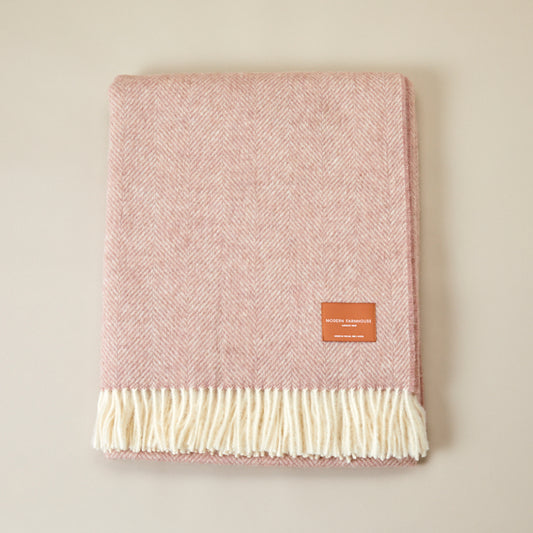 Modern Farmhouse Throw - Pink