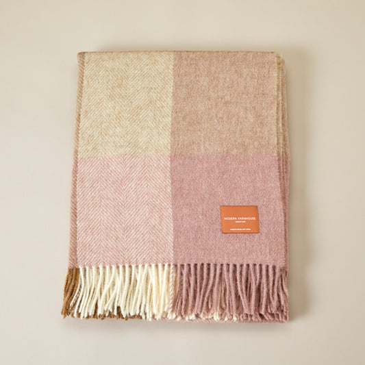 Modern Farmhouse Throw - Large Check