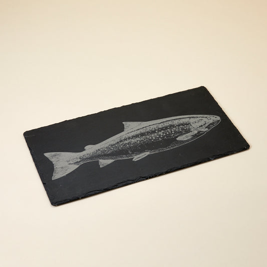 Slate table runner - Fish