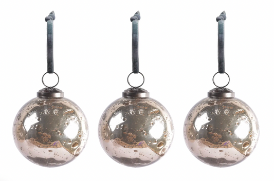 Laverton Set of 3 Silver Baubles